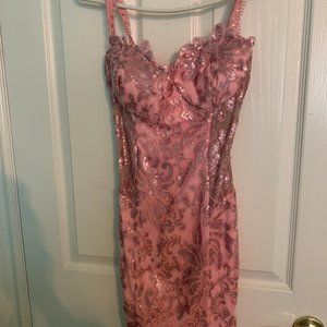 Yaya & Co Pink Lace Dress